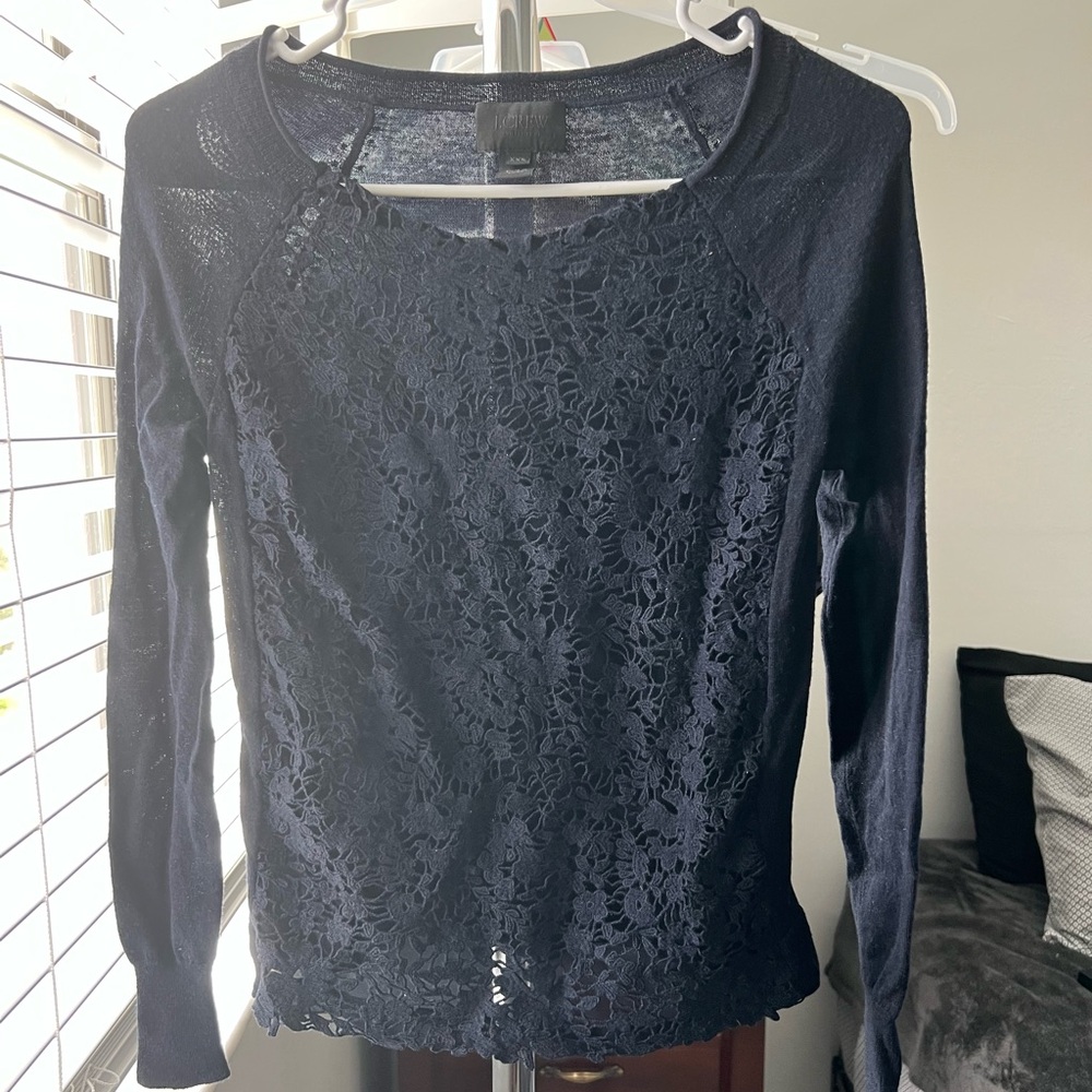 Navy Lightweight J. Crew Sweater